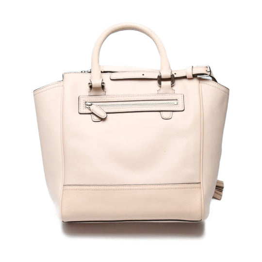 COACH Handbag leather pink Shoulder Bag Diagonal 2WAY Women Used Authentic