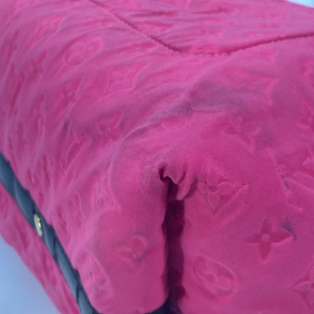 LOUIS VUITTON Tote Bag M92802 microfiber pink 2009 cruise line Scuba MM Women Used Authentic