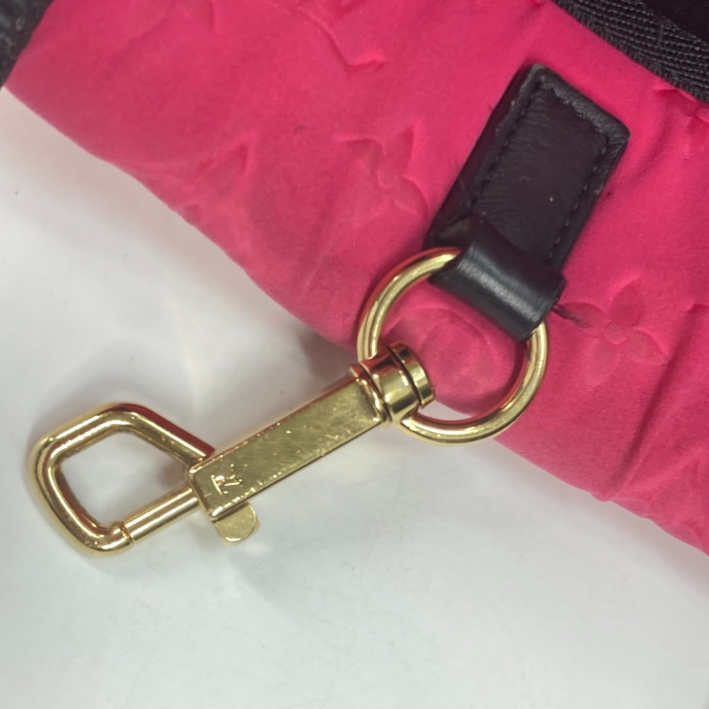 LOUIS VUITTON Tote Bag M92802 microfiber pink 2009 cruise line Scuba MM Women Used Authentic