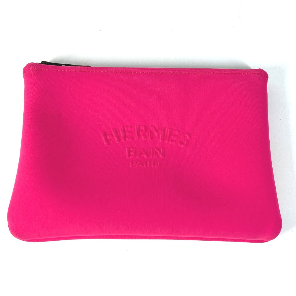 HERMES Pouch polyamide pink Makeup pouch Cosmetics Pouch Neovan PM Women Used Authentic