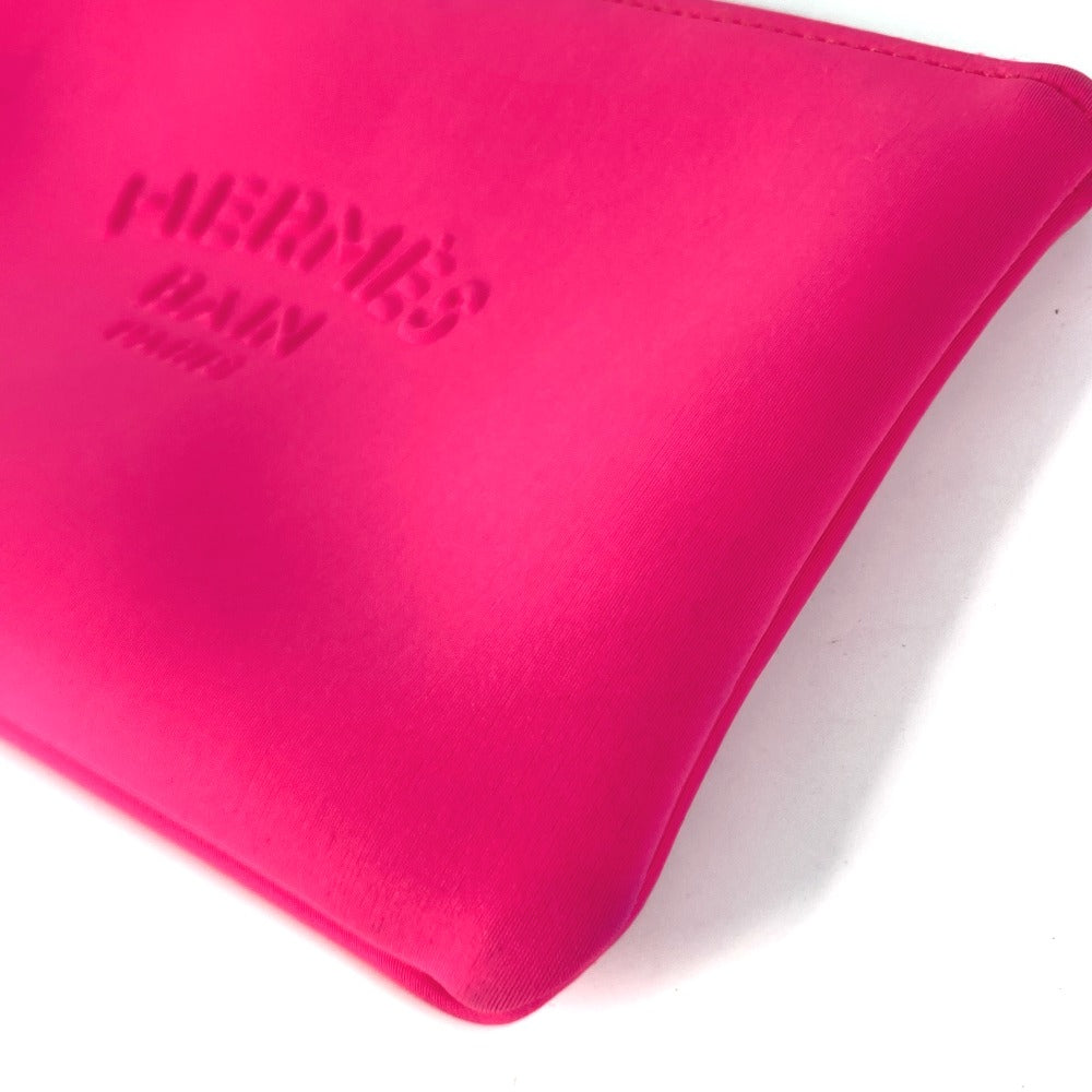 HERMES Pouch polyamide pink Makeup pouch Cosmetics Pouch Neovan PM Women Used Authentic