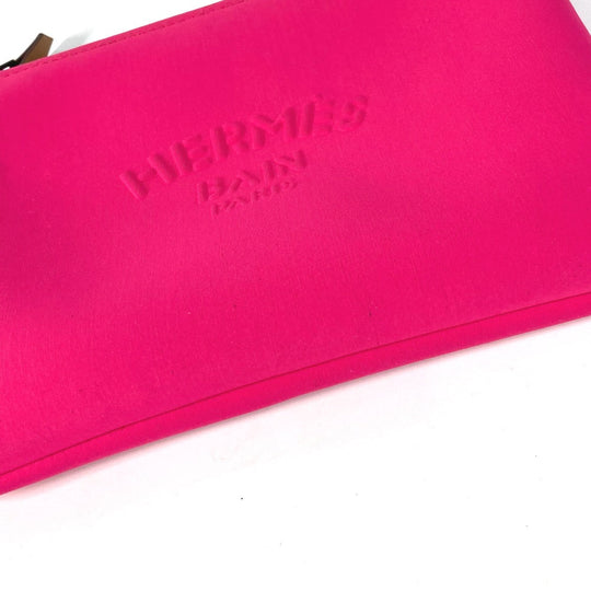 HERMES Pouch polyamide pink Makeup pouch Cosmetics Pouch Neovan PM Women Used Authentic