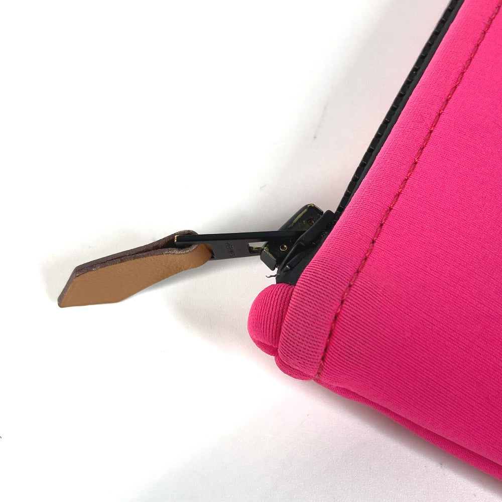 HERMES Pouch polyamide pink Makeup pouch Cosmetics Pouch Neovan PM Women Used Authentic