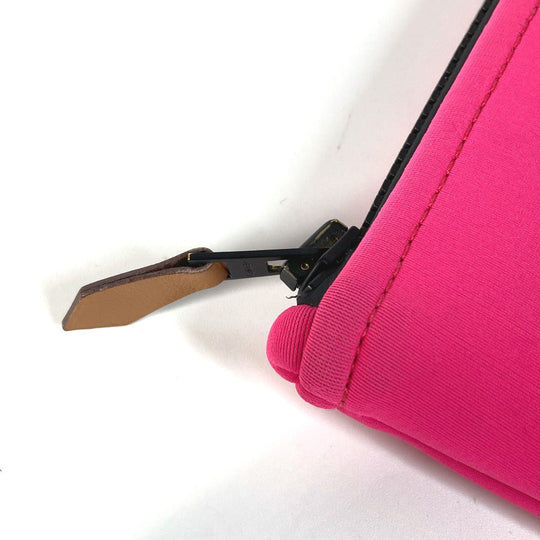 HERMES Pouch polyamide pink Makeup pouch Cosmetics Pouch Neovan PM Women Used Authentic