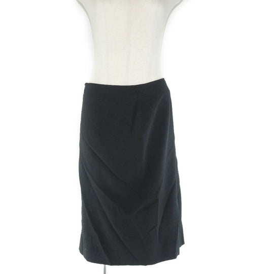 CHANEL skirt P24940V08903 wool black Women 38 Used Authentic