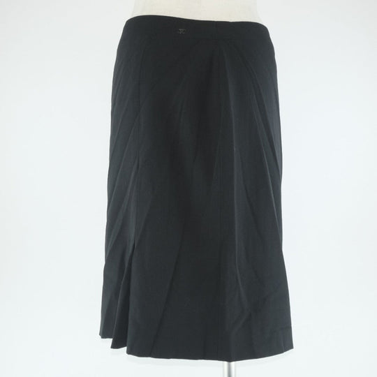 CHANEL skirt P24940V08903 wool black Women 38 Used Authentic