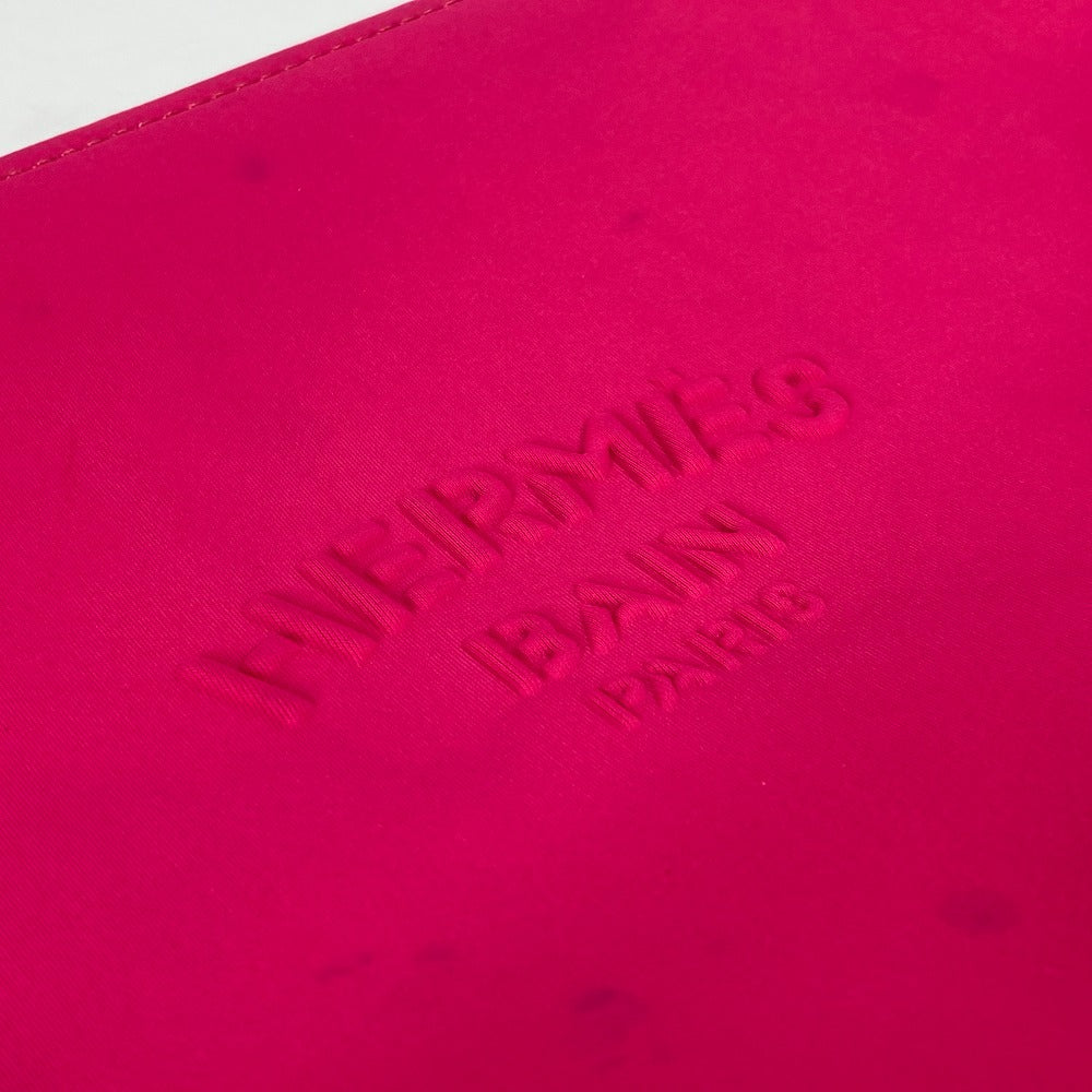 HERMES Pouch polyamide pink Neoban MM logo Women Used Authentic