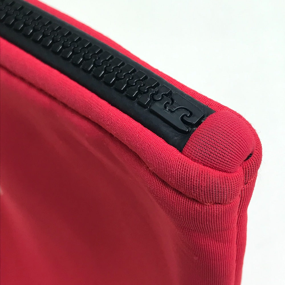 HERMES Pouch polyamide Red Neovan Truth Flat MM Women Used Authentic