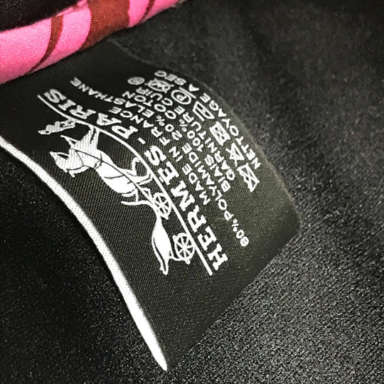 HERMES Pouch polyamide Red Neovan Truth Flat MM Women Used Authentic