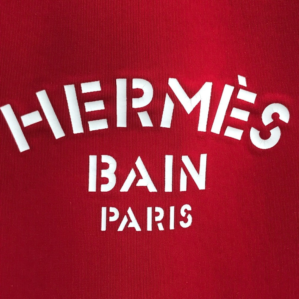 HERMES Pouch polyamide Red Neovan Truth Flat MM Women Used Authentic