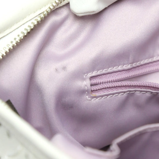 COACH Handbag 16997 leather white Madison Punching 2WAY Leather Cut Op Art Leather Sophia Shirakawa Women Used Authentic