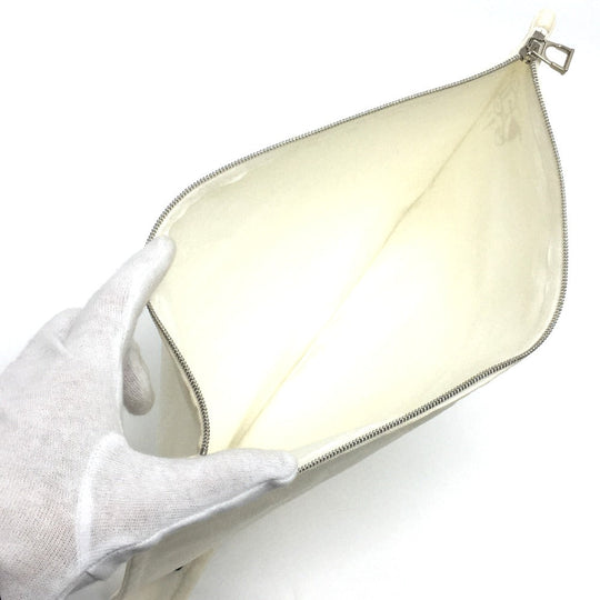 HERMES Pouch cotton off white Horse Adada GM unisex(Unisex) Used Authentic