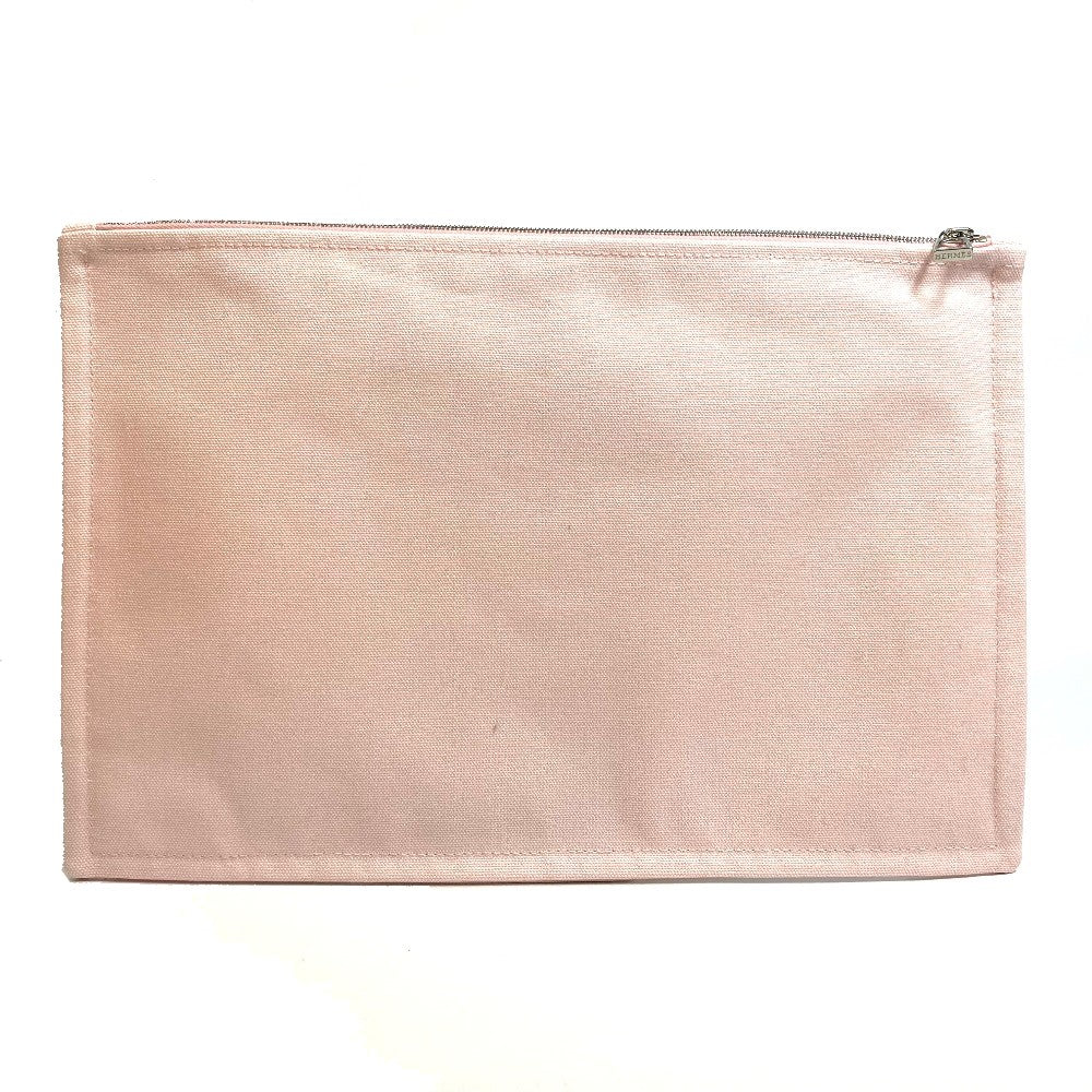 HERMES Pouch cotton pink accessory case Adada Dot GM Women Used Authentic