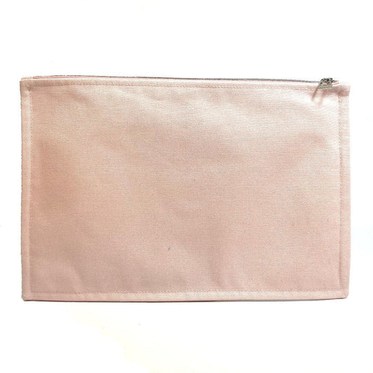 HERMES Pouch cotton pink accessory case Adada Dot GM Women Used Authentic