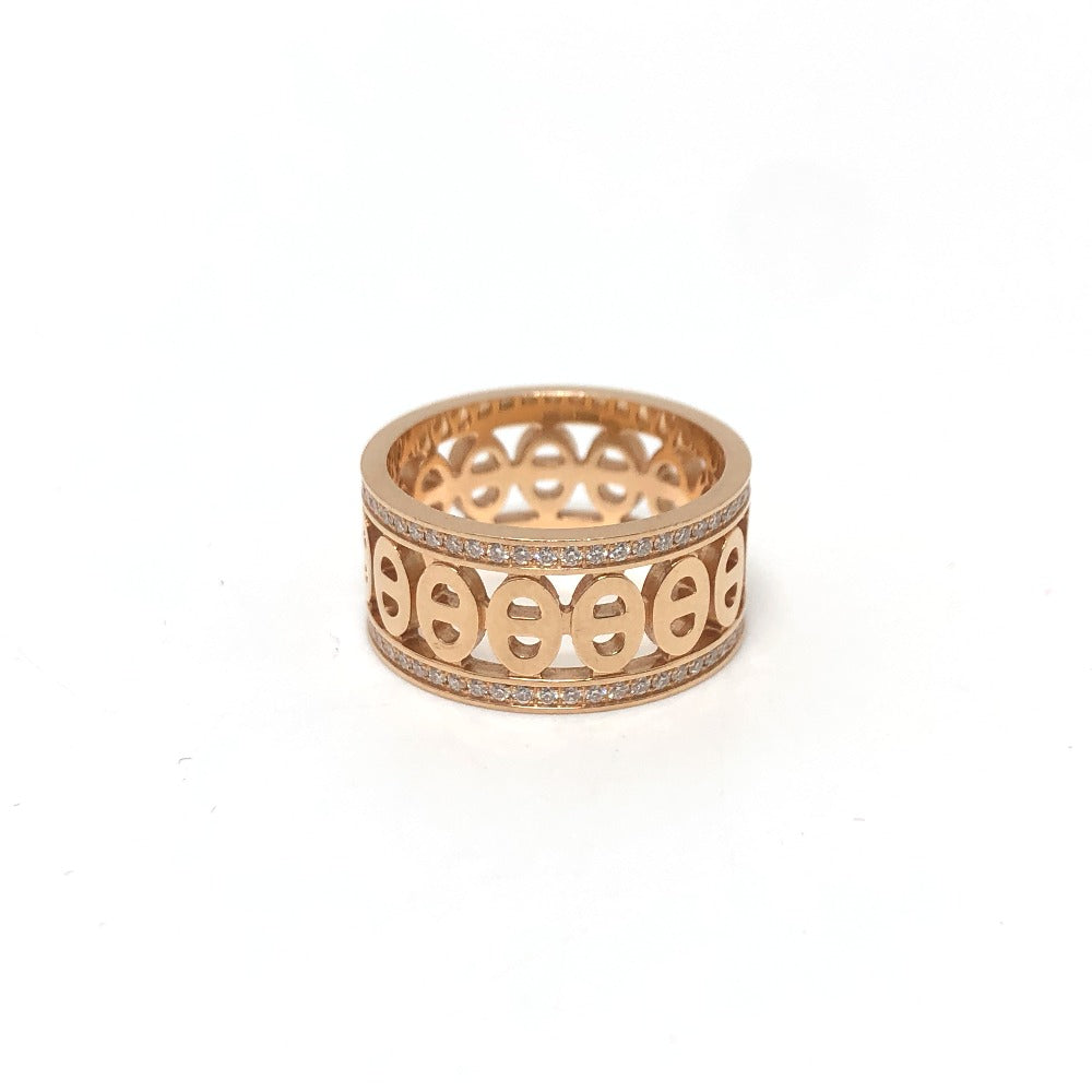 HERMES Ring 22AE054051 18K Pink Gold gold 750PG Chene Dunkle Divine Women 52 Used Authentic