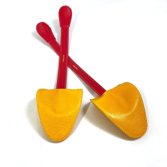 HERMES Other shoes leather Yellow x red Shoes keeper Women(Unisex) Used Authentic