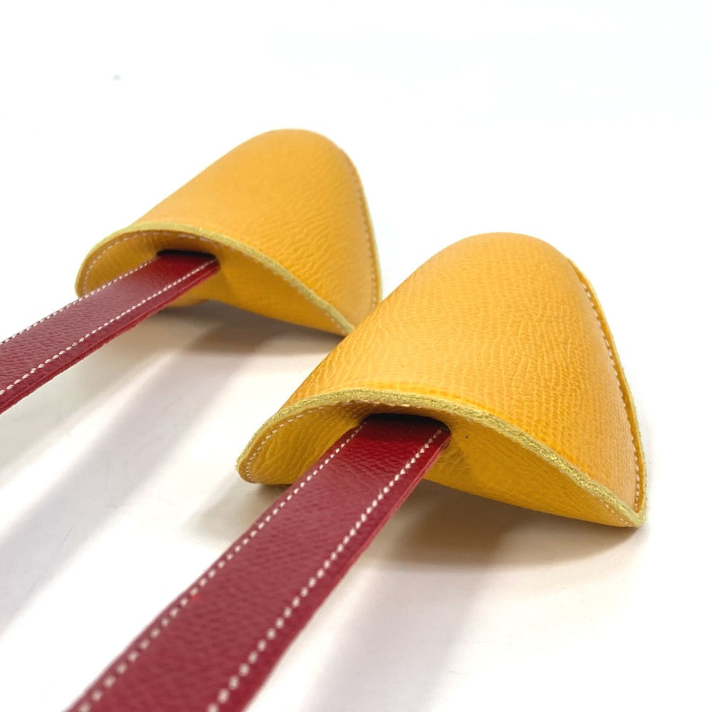 HERMES Other shoes leather Yellow x red Shoes keeper Women(Unisex) Used Authentic