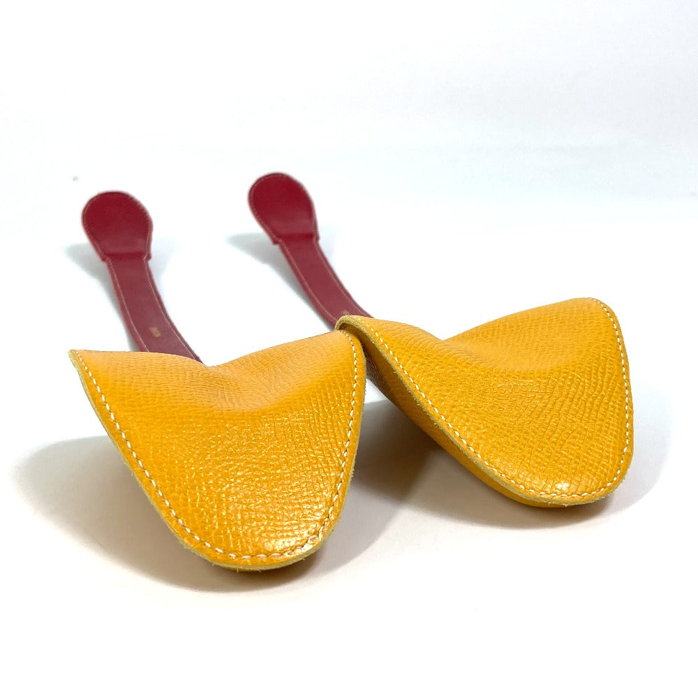 HERMES Other shoes leather Yellow x red Shoes keeper Women(Unisex) Used Authentic