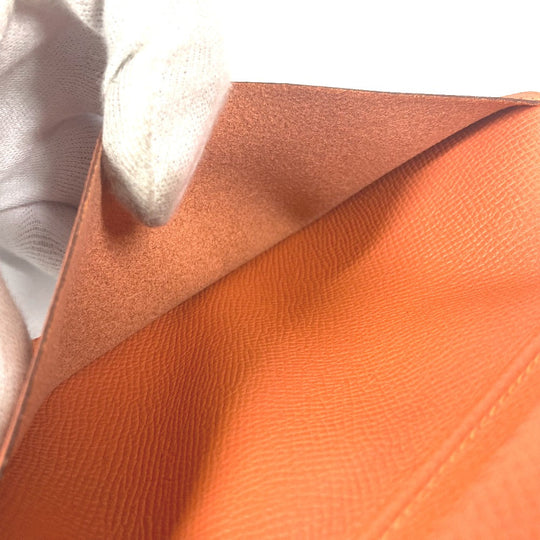 HERMES Notebook cover leather Orange Vision Agenda Women(Unisex) Used Authentic