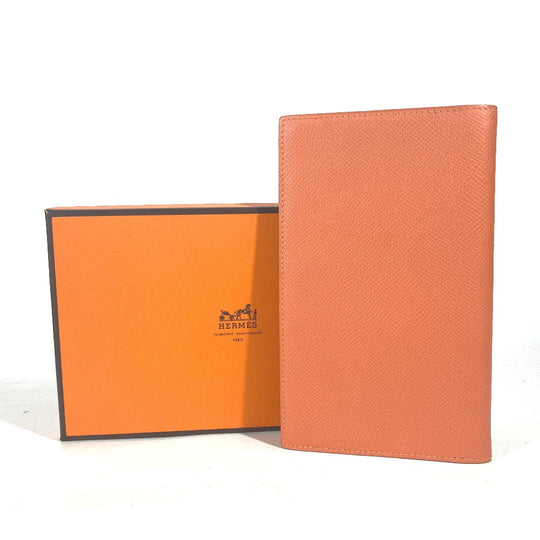 HERMES Notebook cover leather Orange Vision Agenda Women(Unisex) Used Authentic