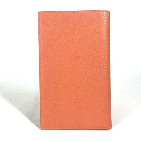 HERMES Notebook cover leather Orange Vision Agenda Women(Unisex) Used Authentic