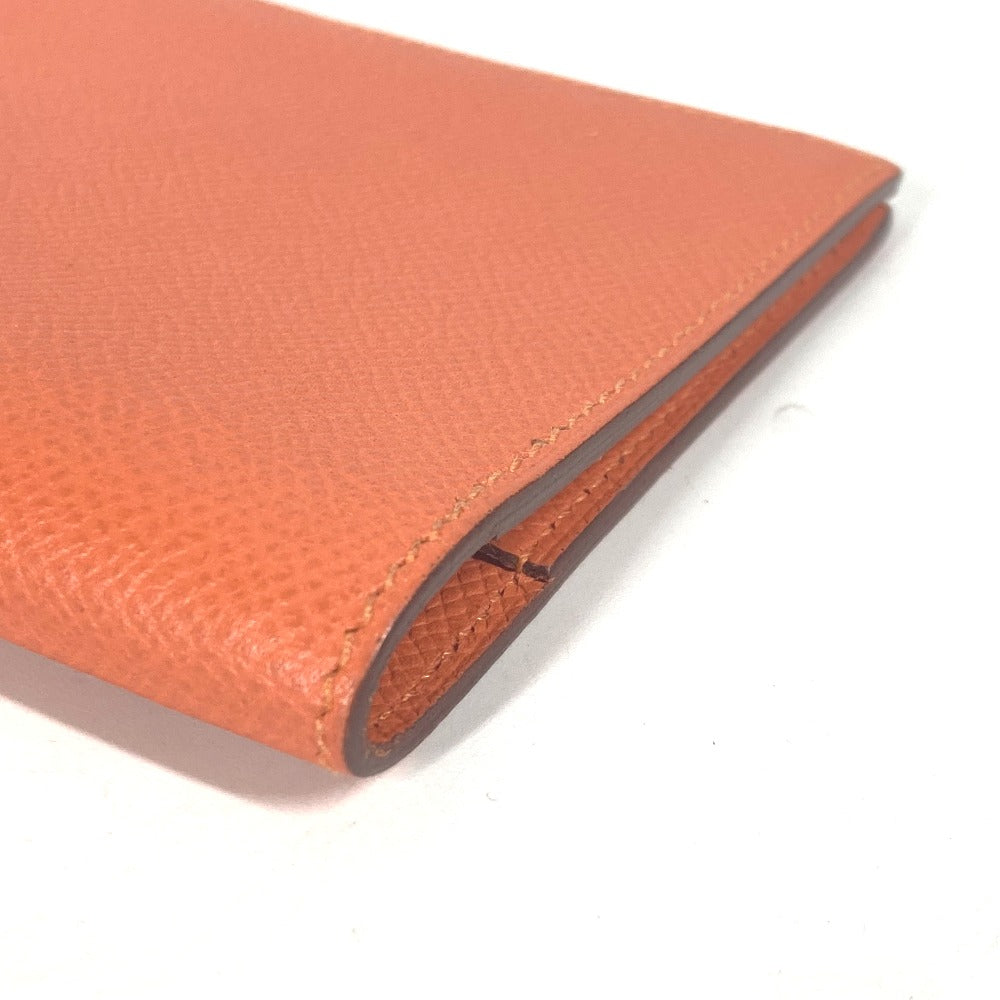 HERMES Notebook cover leather Orange Vision Agenda Women(Unisex) Used Authentic