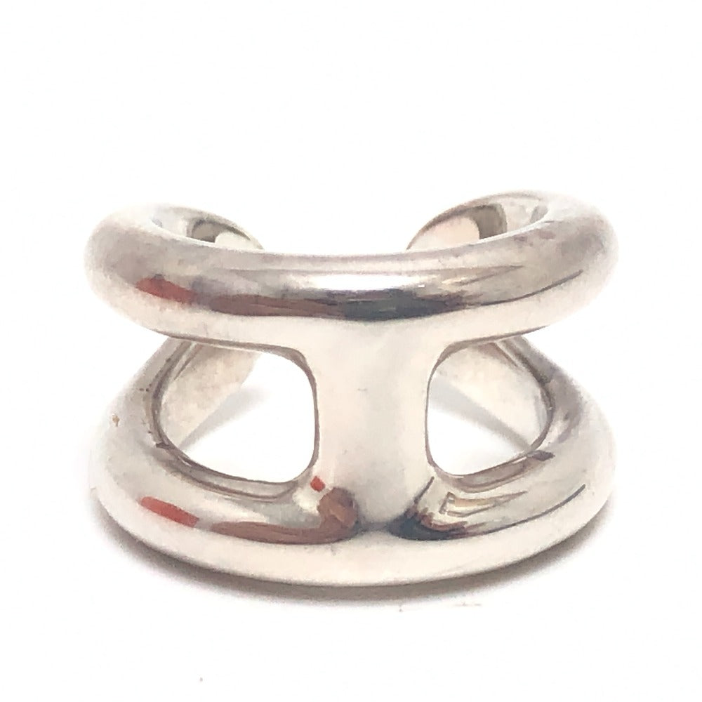 HERMES Ring SV925 Silver Osmos PM Women 50 Used Authentic
