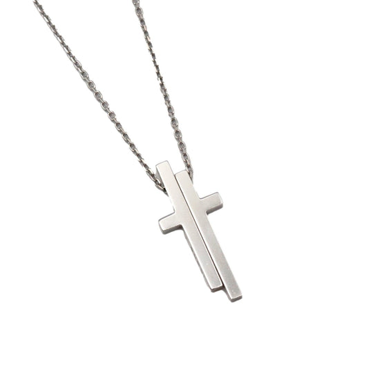 GUCCI Necklace 750 K18WG Silver Women Used Authentic