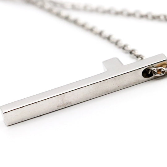 GUCCI Necklace 750 K18WG Silver Women Used Authentic