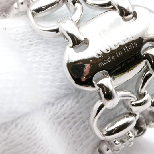 GUCCI Ring Diamond, 750 K18WG Silver Women Used Authentic
