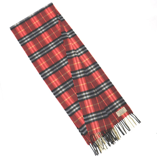 BURBERRY Scarf 4060291 Cashmere 100% Orange red Women(Unisex) Used Authentic
