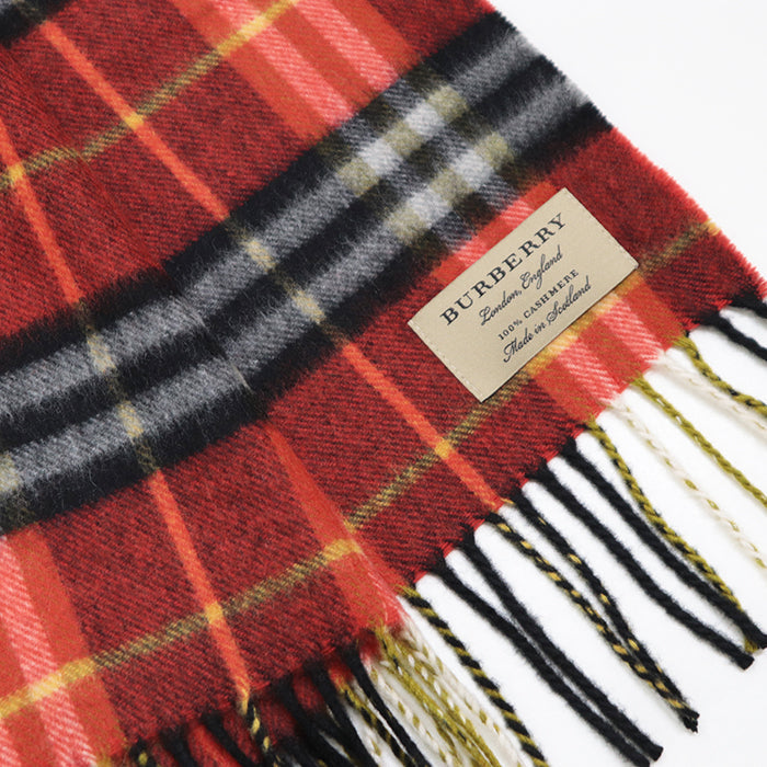 BURBERRY Scarf 4060291 Cashmere 100% Orange red Women(Unisex) Used Authentic