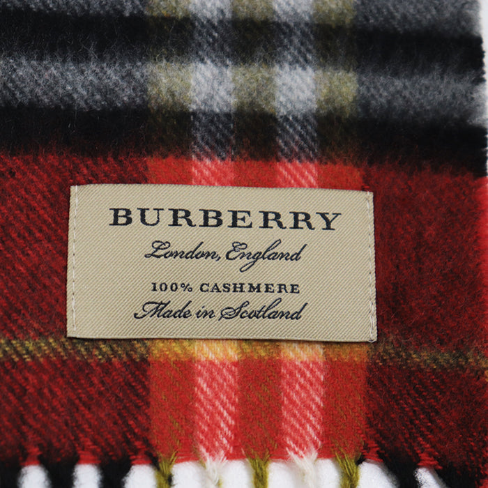BURBERRY Scarf 4060291 Cashmere 100% Orange red Women(Unisex) Used Authentic