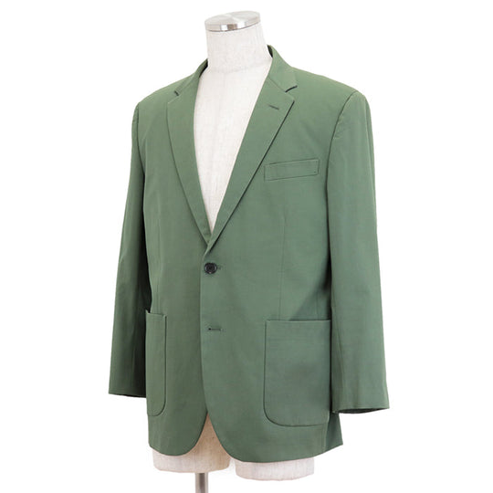 Brooks Brothers suit acetate,cotton Green MILANO FIT mens 42S/W36 Used Authentic