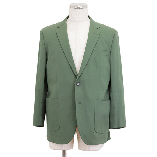 Brooks Brothers suit acetate,cotton Green MILANO FIT mens 42S/W36 Used Authentic