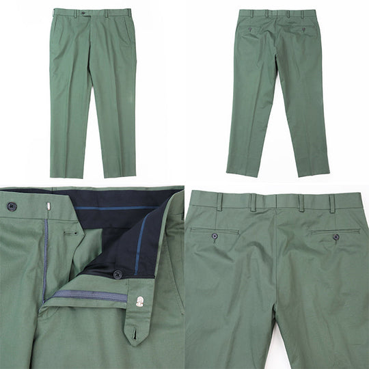 Brooks Brothers suit acetate,cotton Green MILANO FIT mens 42S/W36 Used Authentic