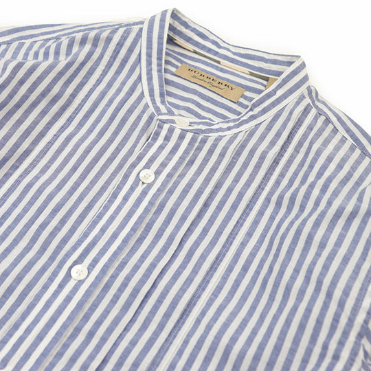 BURBERRY Long sleeve shirt cotton 100% Light blue mens S Used Authentic