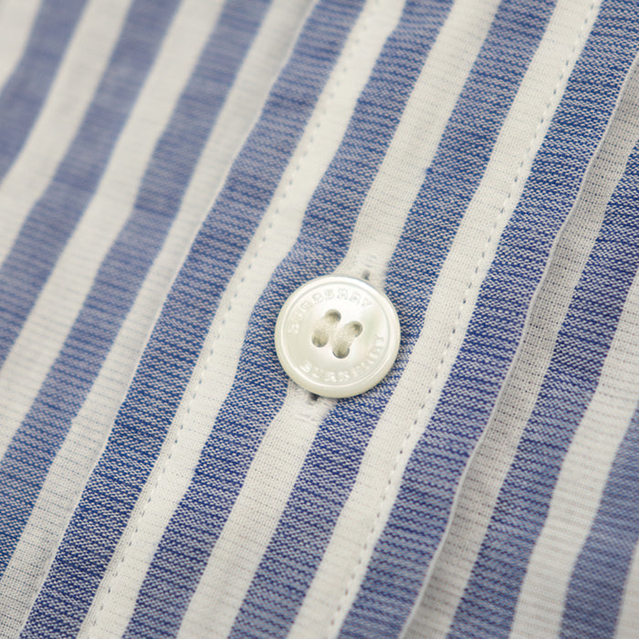 BURBERRY Long sleeve shirt cotton 100% Light blue mens S Used Authentic