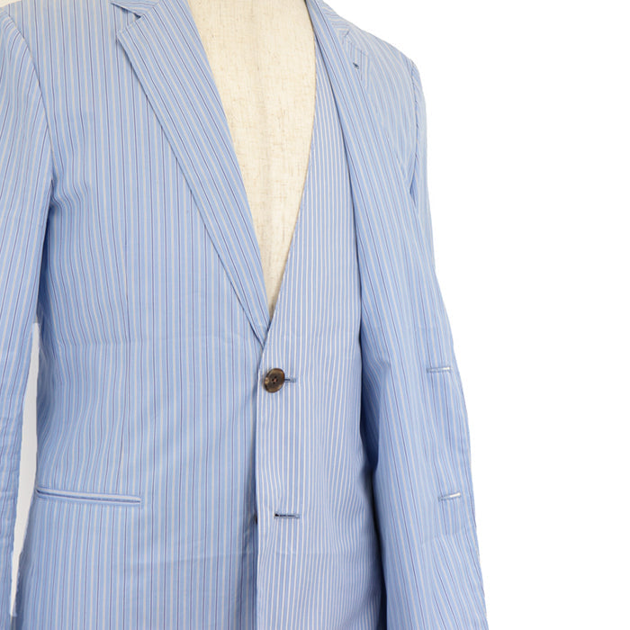 HERMES Other outerwear cotton 100% Sac blue Jacket mens 46 Used Authentic