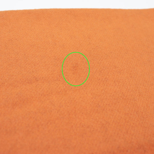 HERMES Scarf Cashmere 100% Orange gray unisex(Unisex) Used Authentic