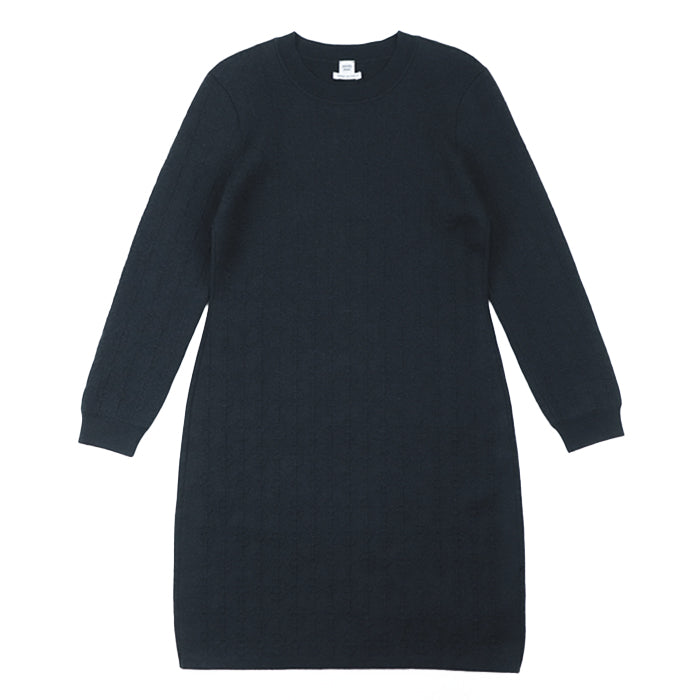 HERMES one piece cashmere black Women 40 Used Authentic