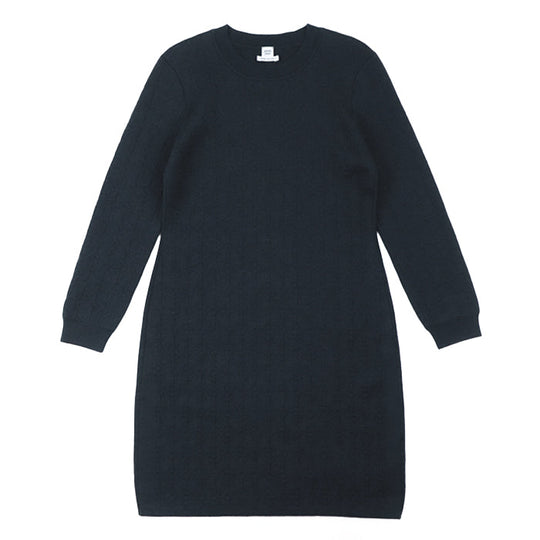 HERMES one piece cashmere black Women 40 Used Authentic