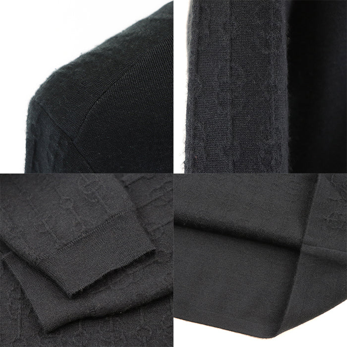 HERMES one piece cashmere black Women 40 Used Authentic