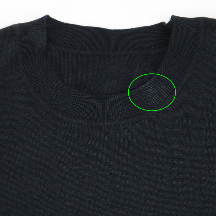 HERMES one piece cashmere black Women 40 Used Authentic