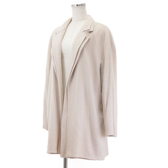 HERMES Other outerwear Cashmere 100% Ivory Women 38 Used Authentic