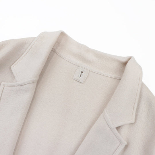 HERMES Other outerwear Cashmere 100% Ivory Women 38 Used Authentic