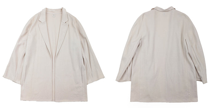 HERMES Other outerwear Cashmere 100% Ivory Women 38 Used Authentic