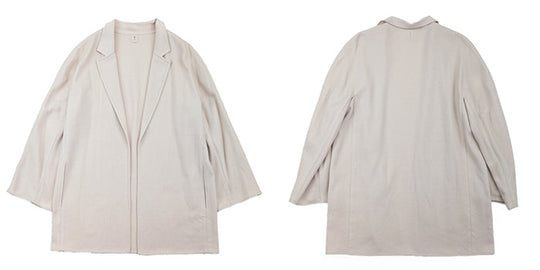 HERMES Other outerwear Cashmere 100% Ivory Women 38 Used Authentic