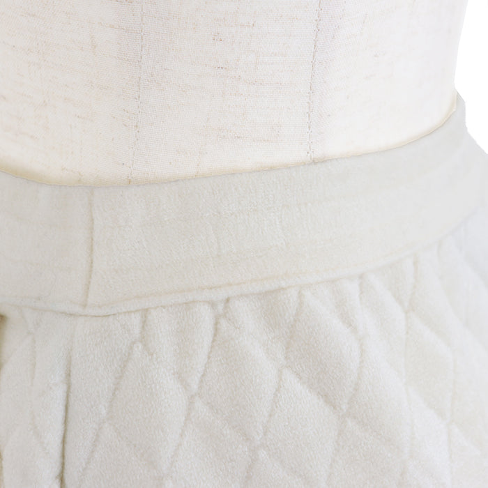 CHANEL skirt 54% Polyamide, 42% Viscose Ivory P65628 Women 36 Used Authentic