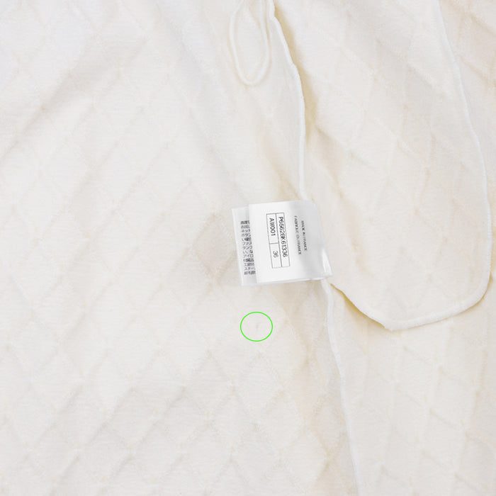 CHANEL skirt 54% Polyamide, 42% Viscose Ivory P65628 Women 36 Used Authentic